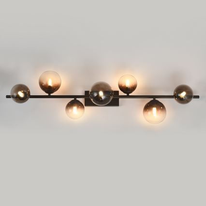 Brilagi - MILLA LED Flush-Mounted Chandelier 7xG9/3W/230V Brown/Smoky Brown