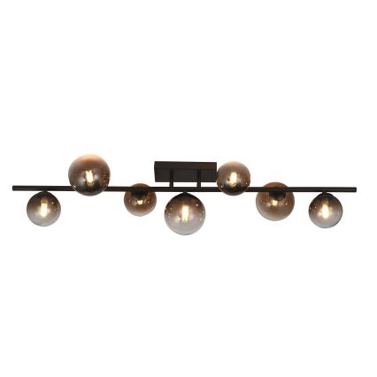 Brilagi - MILLA LED Flush-Mounted Chandelier 7xG9/3W/230V Brown/Smoky Brown