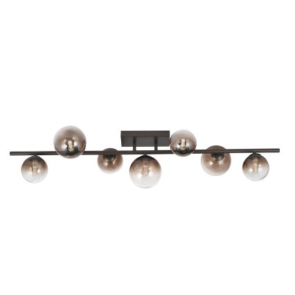 Brilagi - MILLA LED Flush-Mounted Chandelier 7xG9/3W/230V Brown/Smoky Brown