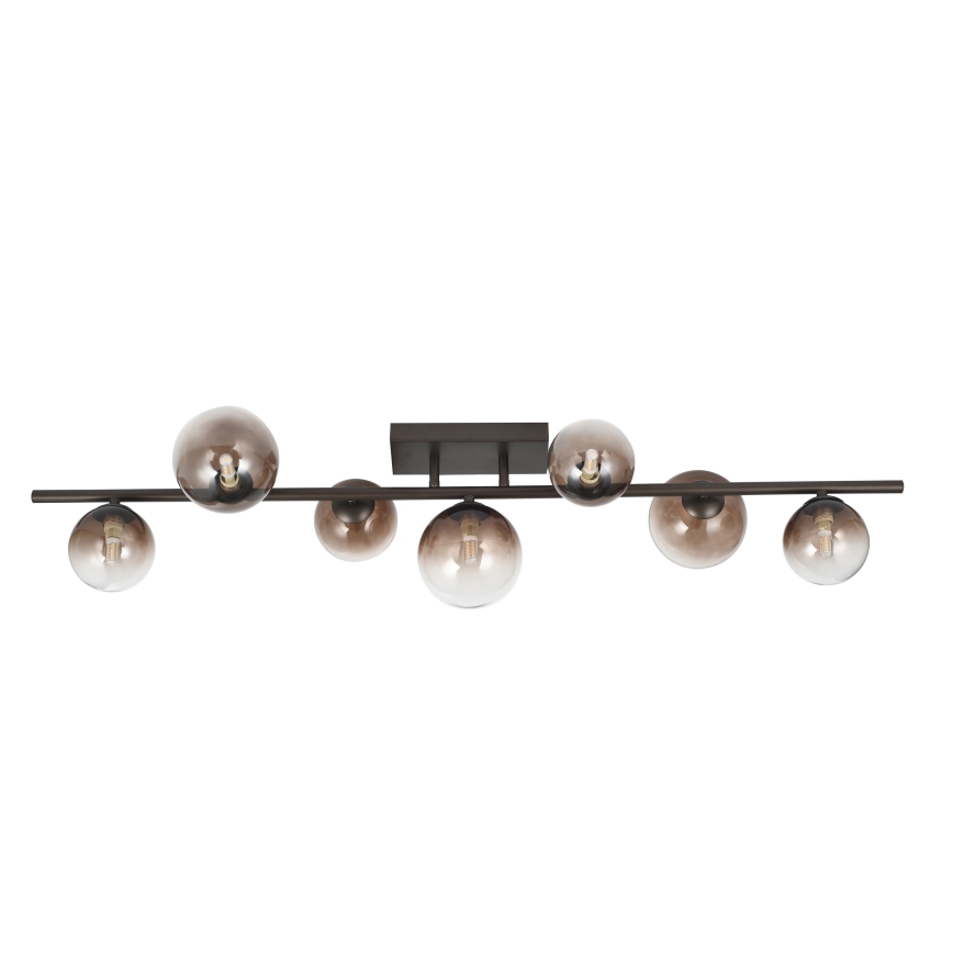 Brilagi - MILLA LED Flush-Mounted Chandelier 7xG9/3W/230V Brown/Smoky Brown