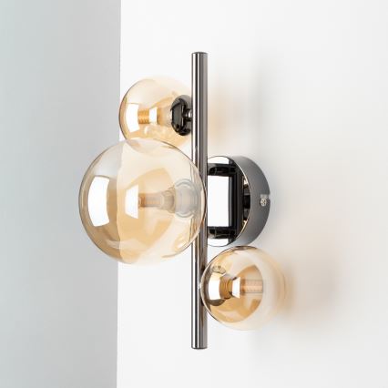 Brilagi - MILLA LED Wall Light 3x G9/3W/230V Black Chrome/Gold