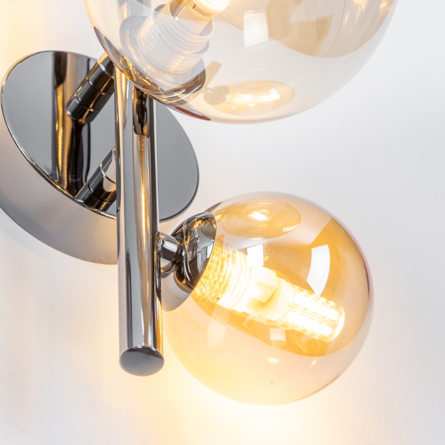 Brilagi - MILLA LED Wall Light 3x G9/3W/230V Black Chrome/Gold