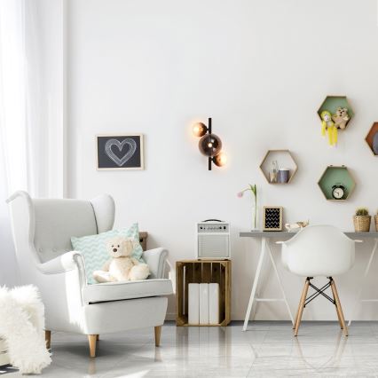 Brilagi - MILLA LED Wall Light 3xG9/3W/230V Brown/Smoked Brown