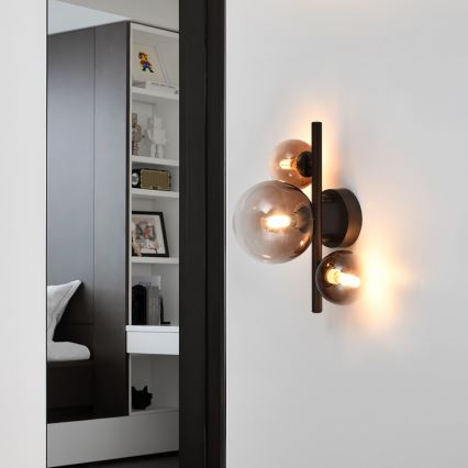 Brilagi - MILLA LED Wall Light 3xG9/3W/230V Brown/Smoked Brown