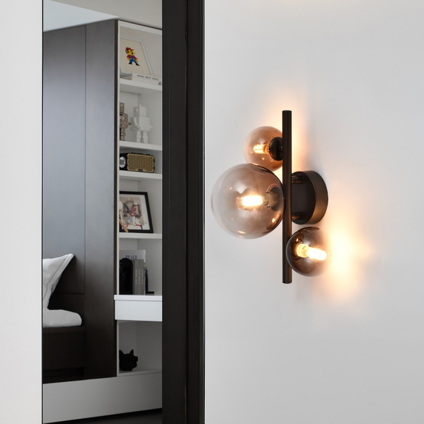 Brilagi - MILLA LED Wall Light 3xG9/3W/230V Brown/Smoked Brown