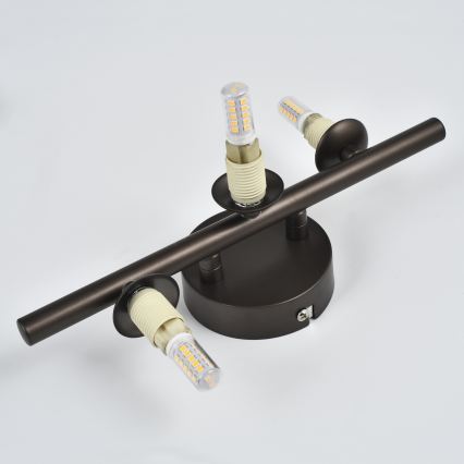 Brilagi - MILLA LED Wall Light 3xG9/3W/230V Brown/Smoked Brown