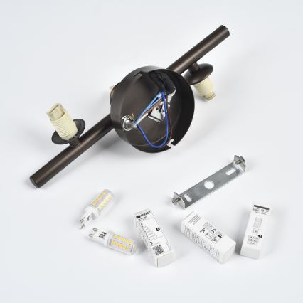 Brilagi - MILLA LED Wall Light 3xG9/3W/230V Brown/Smoked Brown