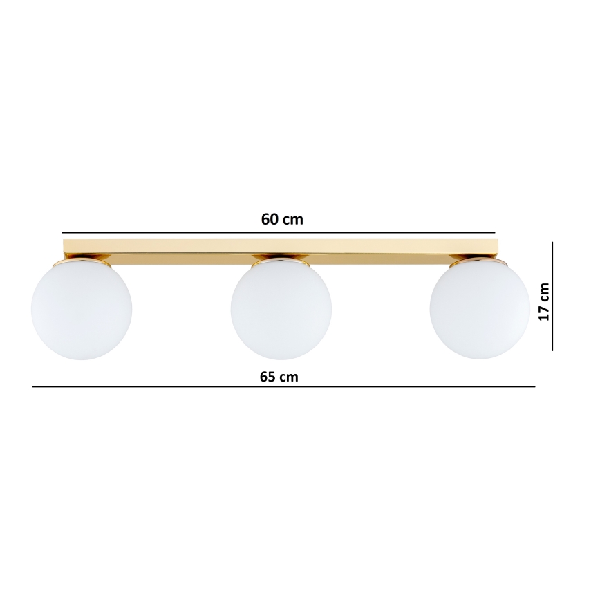 BRILAGI - MILO 3xE27/60W/230V Spotlight, Gold