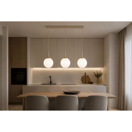 BRILAGI - MILO Cable Pendant Lamp 3xE27/60W/230V beige/gold