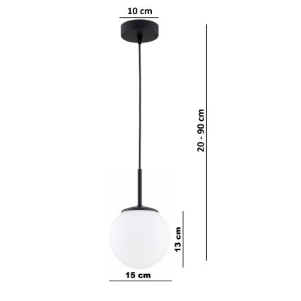 BRILAGI - MILO Cable Pendant Light 1x E27/60W/230V, Black
