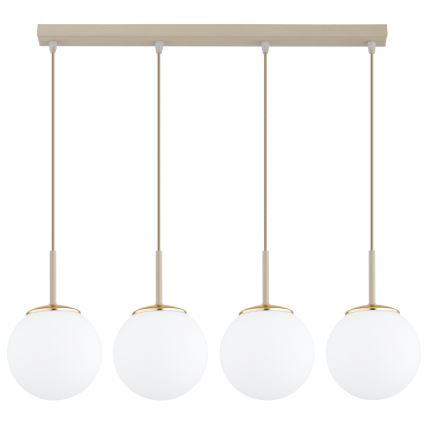 BRILAGI - MILO cable-suspended chandelier 4xE27/60W/230V beige/gold