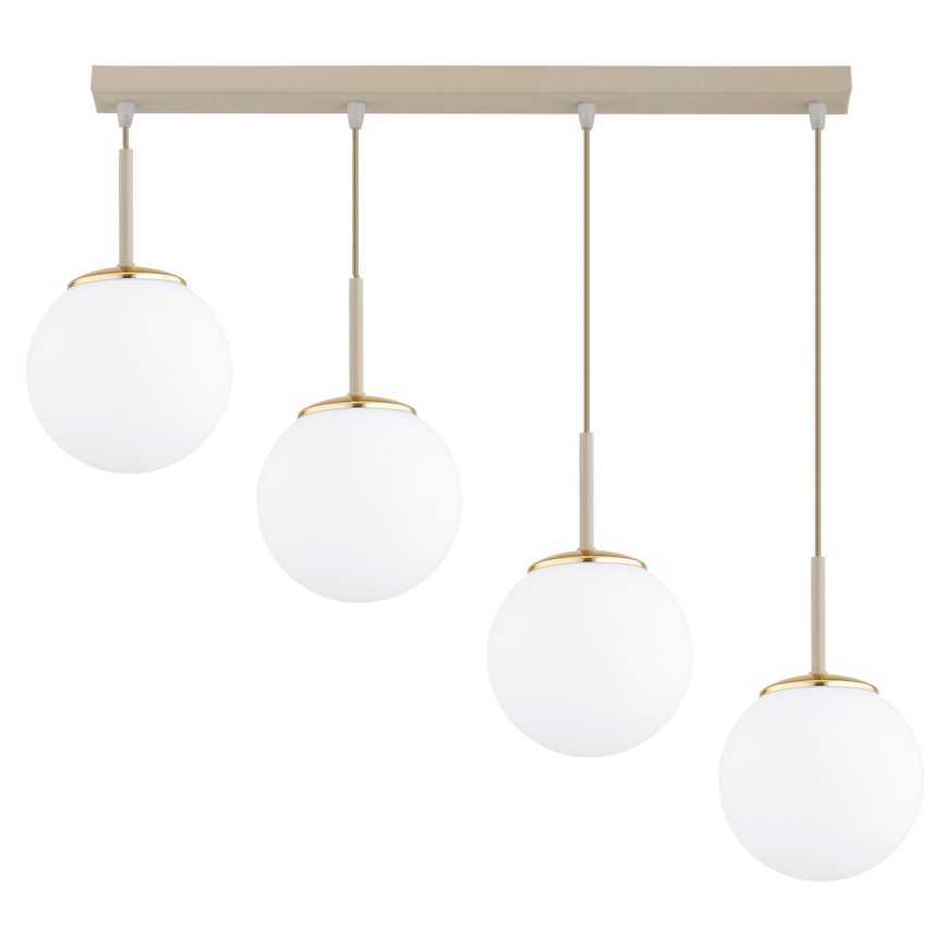 BRILAGI - MILO cable-suspended chandelier 4xE27/60W/230V beige/gold