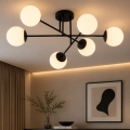 BRILAGI - MILO Flush-Mount Chandelier 6x E27/60W/230V, Black