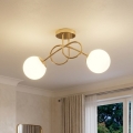 Brilagi - MILO flush-mounted ceiling light 2xE27/60W/230V, gold