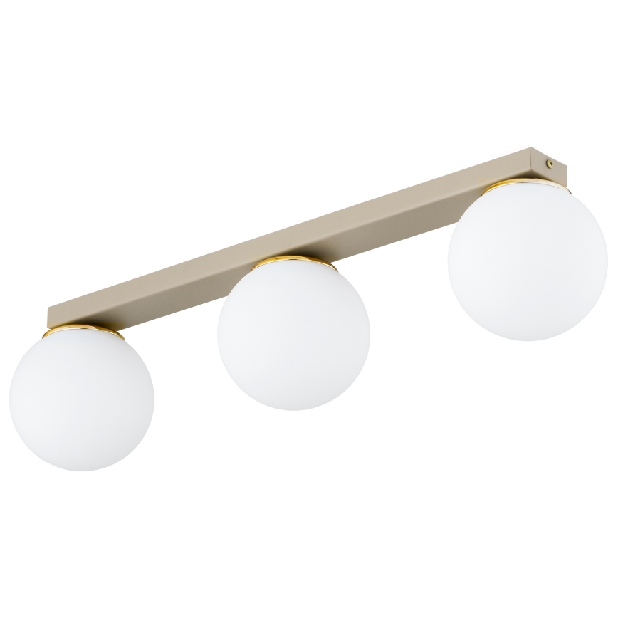 BRILAGI - MILO Spotlight 3x E27/60W/230V Beige/Gold