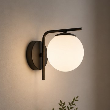 Brilagi - MILO Wall Lamp 1xE27/60W/230V Black