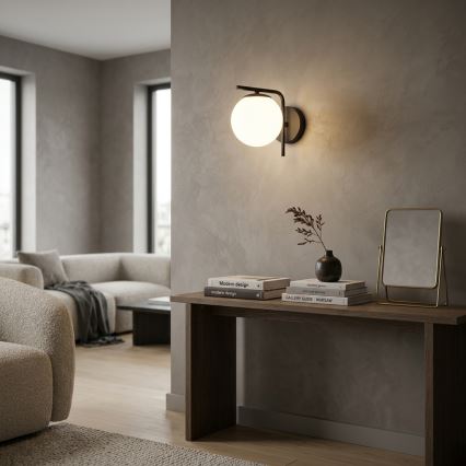 Brilagi - MILO Wall Lamp 1xE27/60W/230V Black