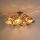 Brilagi - MIRABELLA Tiffany stained-glass flush-mount chandelier 8xE27/60W/230V Ø 68 cm