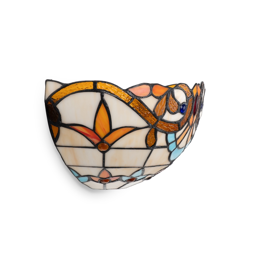 Brilagi - MIRABELLA Tiffany stained-glass wall light 1xE14/40W/230V