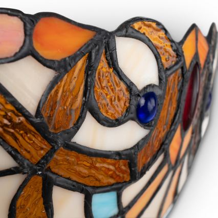 Brilagi - MIRABELLA Tiffany stained-glass wall light 1xE14/40W/230V