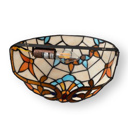 Brilagi - MIRABELLA Tiffany stained-glass wall light 1xE14/40W/230V
