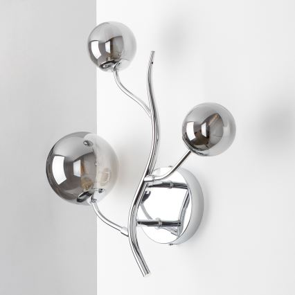 Brilagi - MISTEL LED Wall Light 3xG9/3W/230V Black Chrome/Smoked