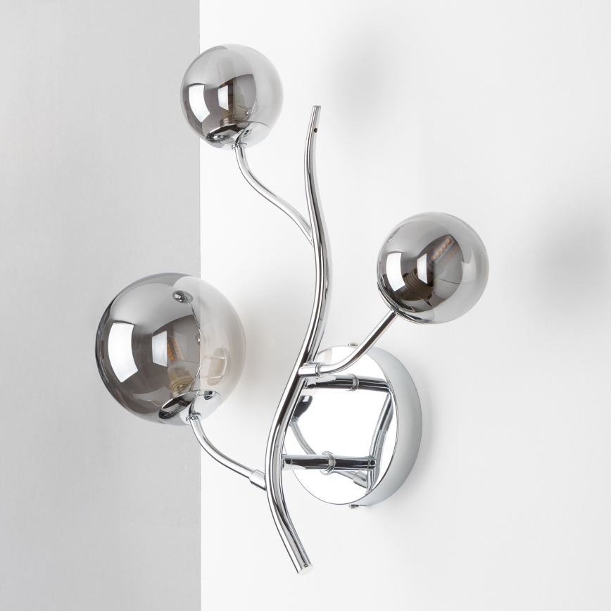 Brilagi - MISTEL LED Wall Light 3xG9/3W/230V Black Chrome/Smoked