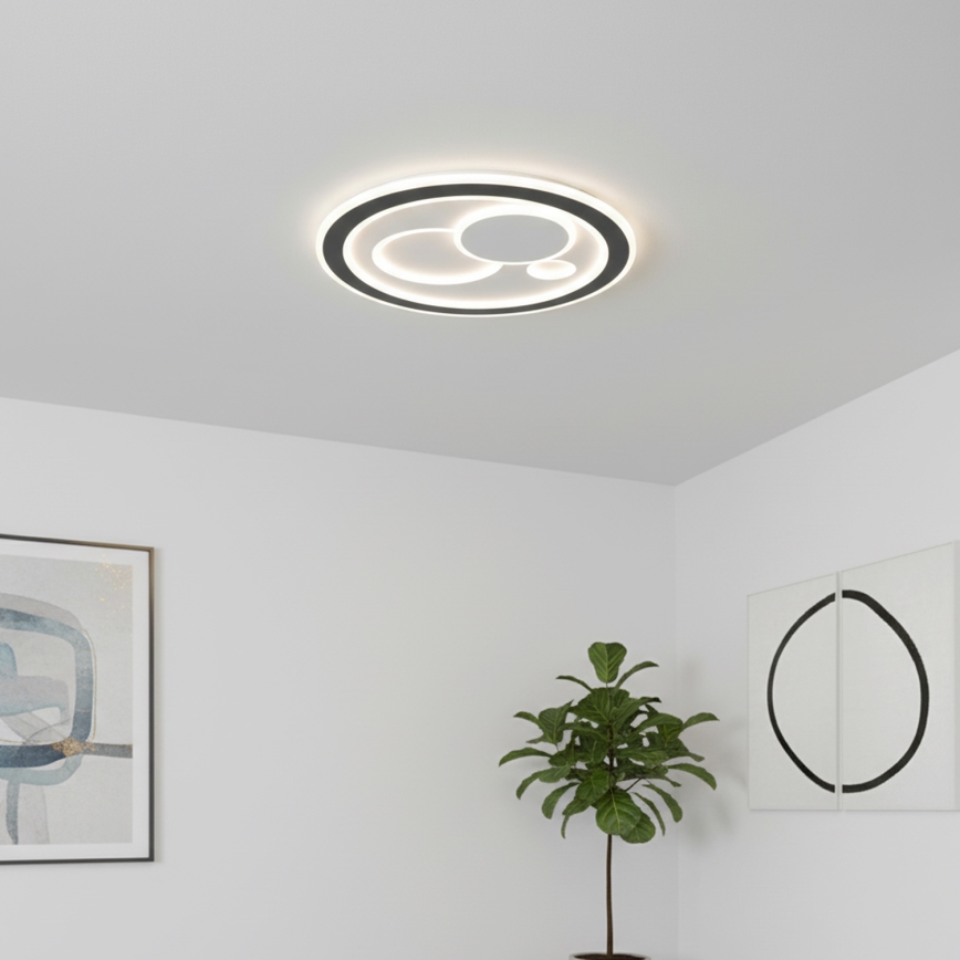 Brilagi - Dimmable LED Ceiling Light MODERN LED/89W/230V 3000-6000K Ø 47 cm + Remote Control