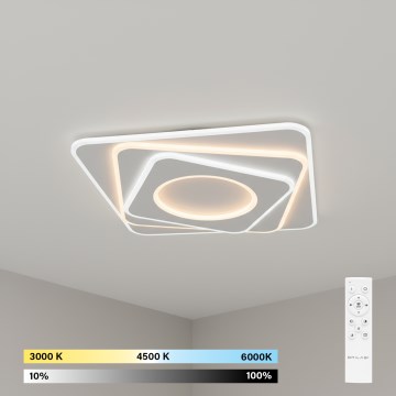 Brilagi - MODERN LED Dimmable Ceiling Light 100W/230V, 3000–6000K, 48x48 cm + Remote Control