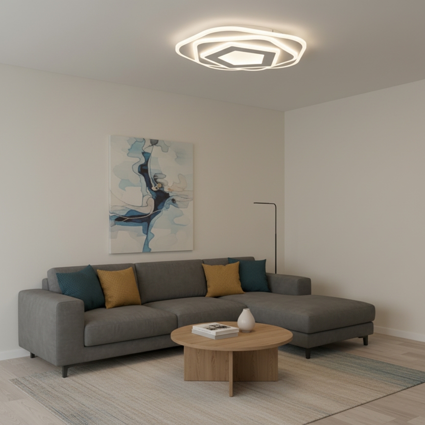 Brilagi - MODERN LED Dimmable Ceiling Light 64W/230V 3000-6000K Ø 40 cm + Remote Control