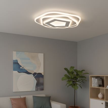 Brilagi - MODERN LED Dimmable Ceiling Light 64W/230V 3000-6000K Ø 40 cm + Remote Control