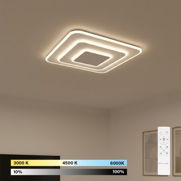 Brilagi - MODERN LED Dimmable Ceiling Light/72W/230V 3000-6000K 46.6x46.6 cm + Remote Control
