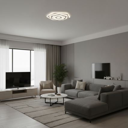 Brilagi - Dimmable LED ceiling light MODERN LED/85W/230V 3000–6000K Ø 53 cm + remote control