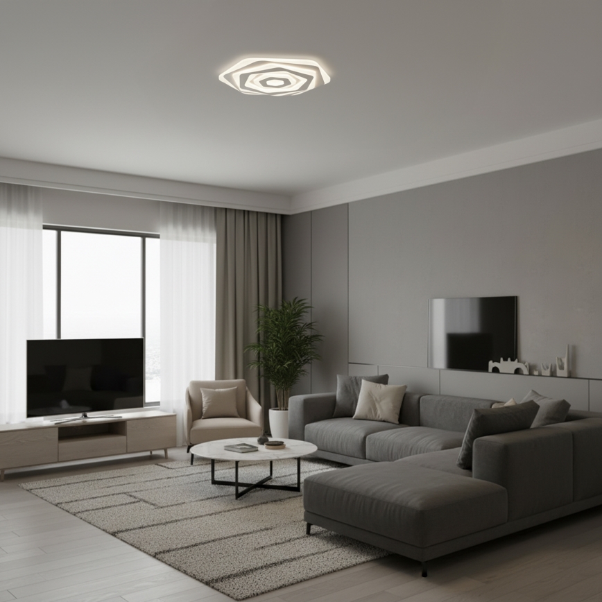 Brilagi - Dimmable LED ceiling light MODERN LED/85W/230V 3000–6000K Ø 53 cm + remote control