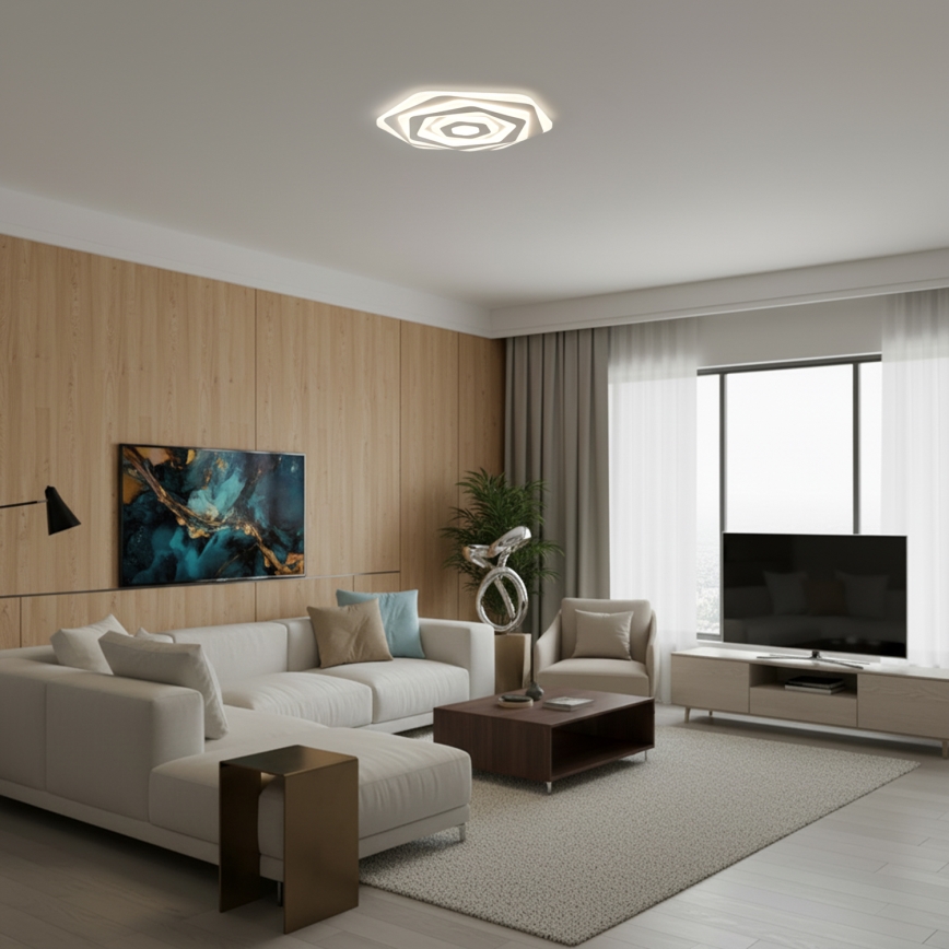 Brilagi - Dimmable LED ceiling light MODERN LED/85W/230V 3000–6000K Ø 53 cm + remote control