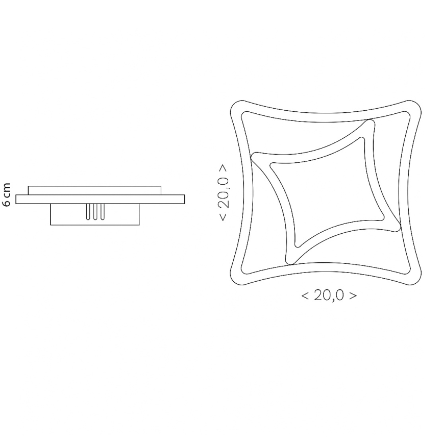 Brilagi - MODERN MINI LED Ceiling Light/24W/230V 3000/4000/6000K