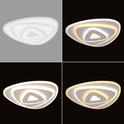 Brilagi - Dimmable LED Ceiling Light MODERN MINI LED/45W/230V 3000-6000K 30x30 cm + Remote Control