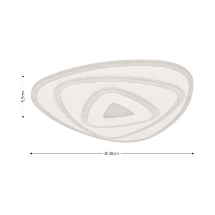 Brilagi - Dimmable LED Ceiling Light MODERN MINI LED/45W/230V 3000-6000K 30x30 cm + Remote Control