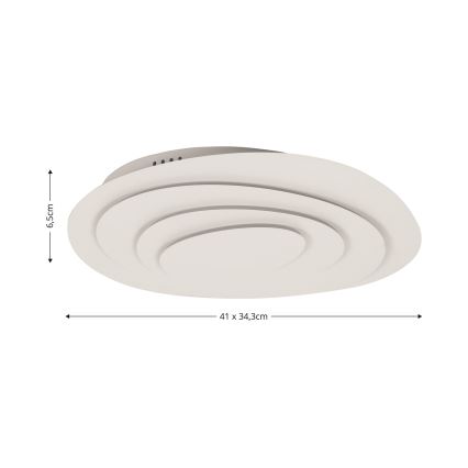 Brilagi - MODERN MINI Dimmable LED Ceiling Light/48W/230V 3000-6000K 41x34,3 cm + Remote Control
