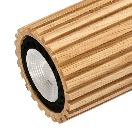 Brilagi - MODERN WOOD 3x GU10/8W/230V Spotlight, Wood/Black