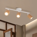 Brilagi - MODERN WOOD 3xGU10/8W/230V Spotlight, Wood/White