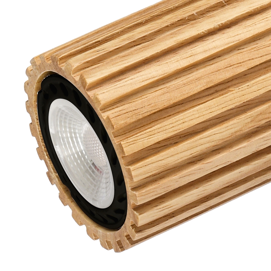 Brilagi - MODERN WOOD Spotlight 2xGU10/8W/230V rubberwood/black