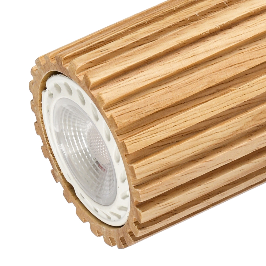 Brilagi - MODERN WOOD Spotlight 3xGU10/8W/230V rubberwood/white