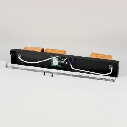 Brilagi - MODERN WOOD spotlight 3xGU10/8W/230V wood/black