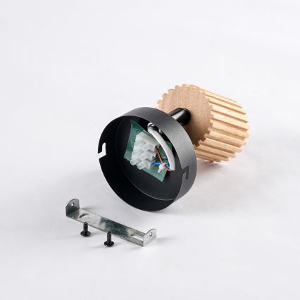 Brilagi - MODERN WOOD Wall-mounted spotlight 1xGU10/8W/230V wood/black
