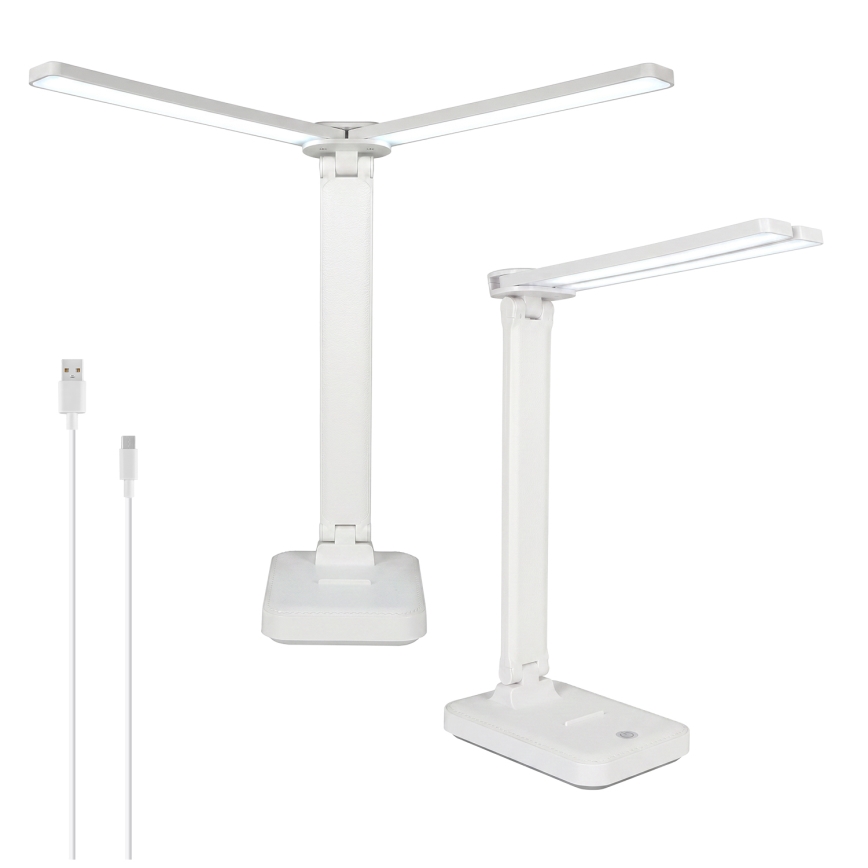 BRILAGI - MODO DUO Dimmable LED Desk Lamp LED/8W/5V 3000/4000/6500K White