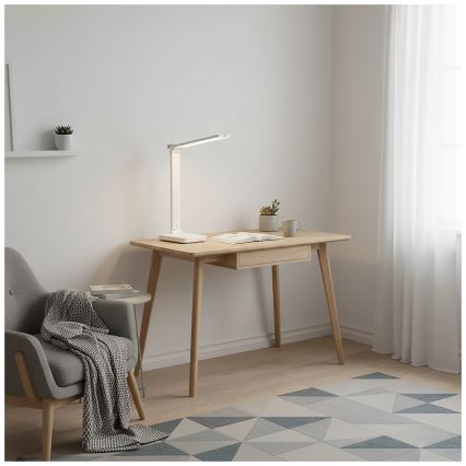 BRILAGI - MODO DUO Dimmable LED Desk Lamp LED/8W/5V 3000/4000/6500K White