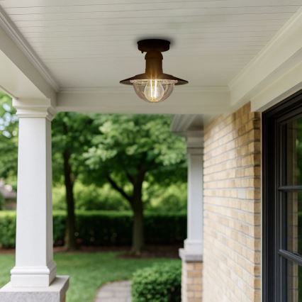 Brilagi - MOLDE Outdoor Ceiling Light 1xE27/60W IP44 Black