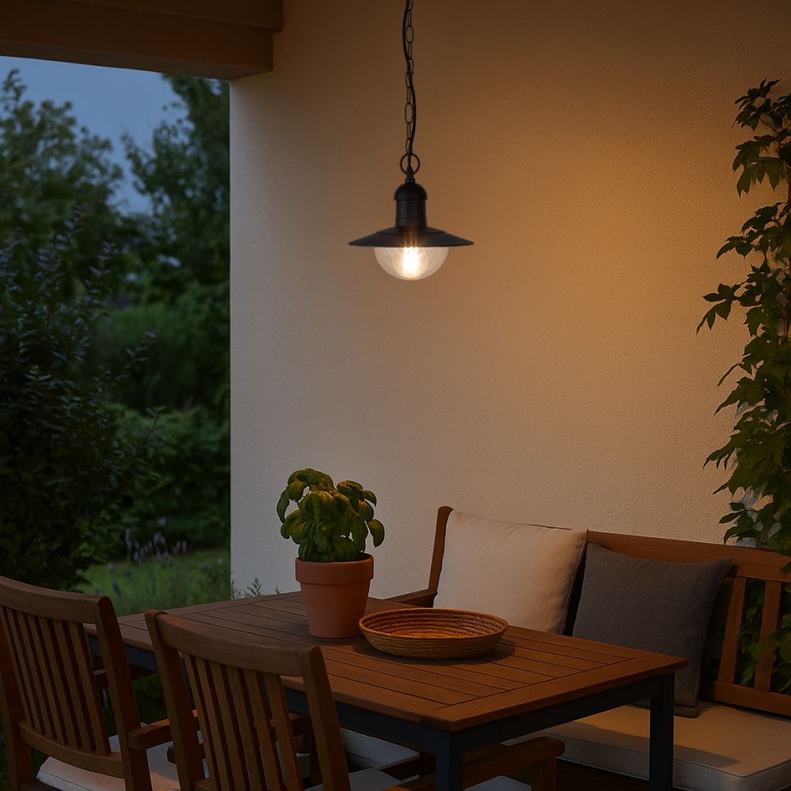 Brilagi - MOLDE Outdoor Pendant Light 1xE27/60W IP44, Black