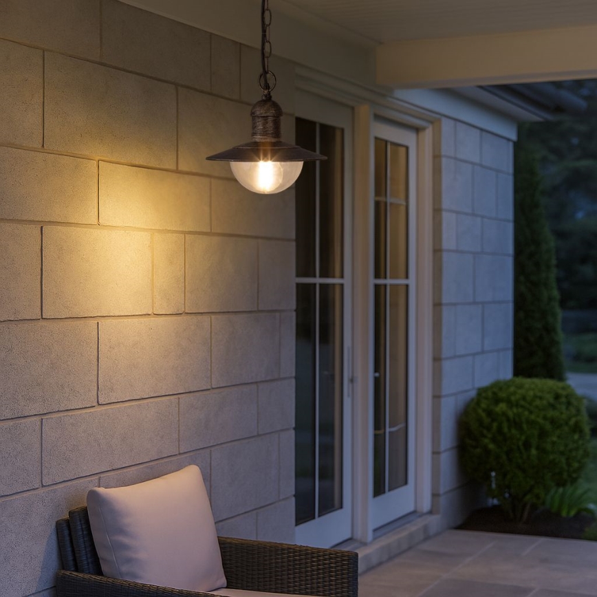 Brilagi - MOLDE Outdoor Pendant Light 1xE27/60W IP44 Bronze/Patina